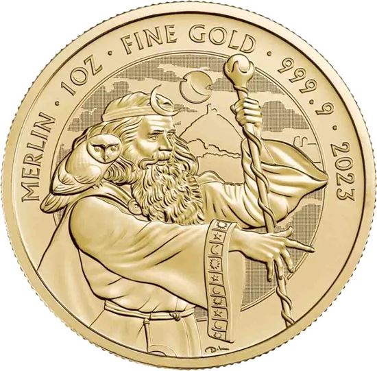 Merlin gold coin