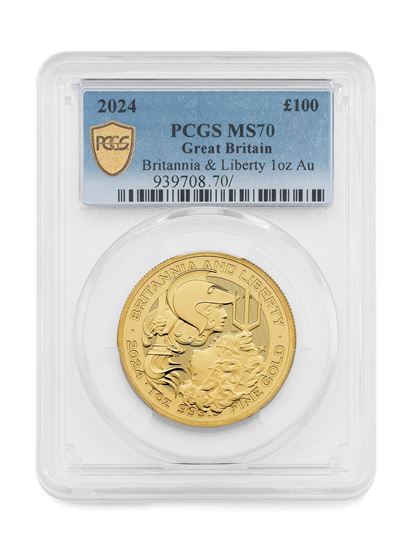 Britannia Liberty 1oz Gold Coin MS70